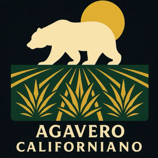 Agavero Californiano logo with agave illustration